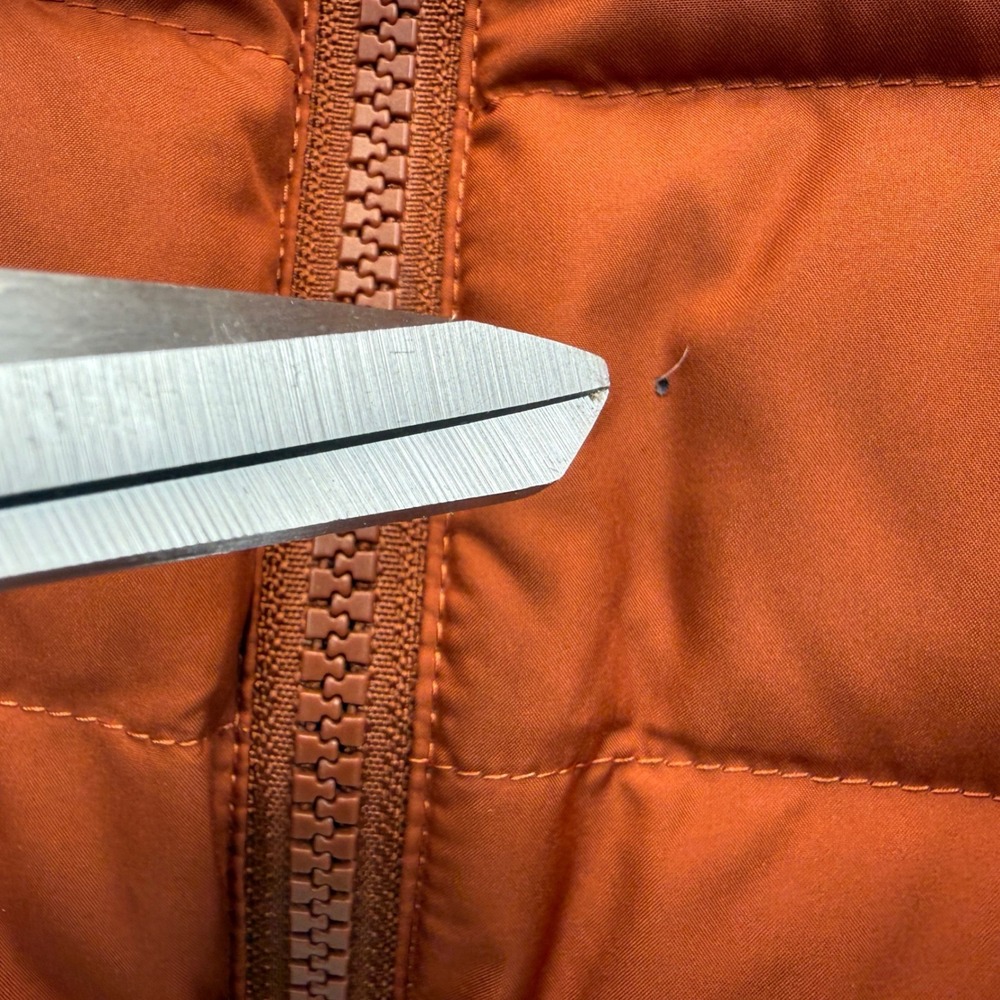 Fjallraven Greenland Down linner Vest Mens size L Burnt Orange Puffer Full Zip - Picture 7 of 12